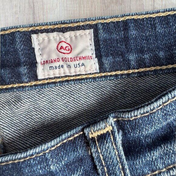 AG Adriano Goldschmied The Stilt Crop Cigarette Distressed Skinny Jeans 27 - Picture 7 of 9